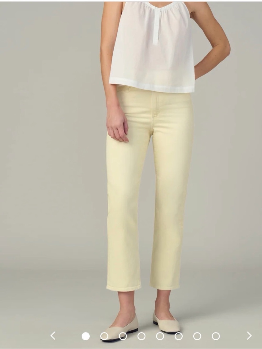 Joes Margot Double Cream Margot Slim Ankle Jeans
